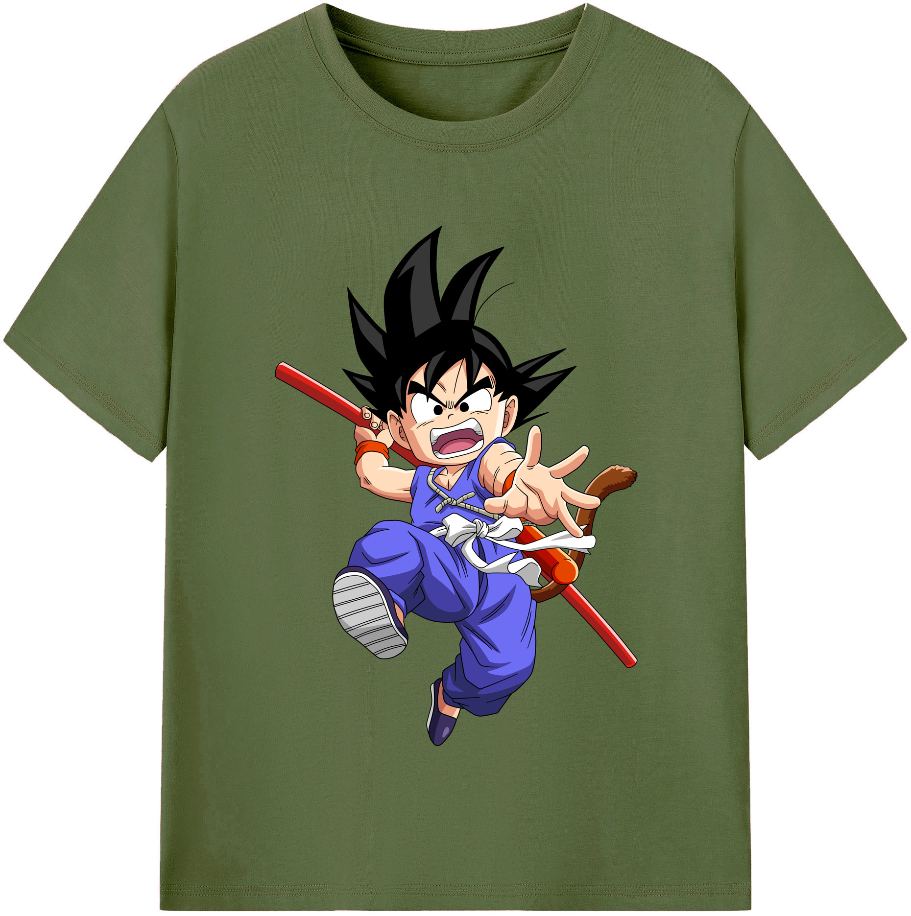 （画像用） ドラゴンボール 孫悟空（そん ごくう）Son Goku カカロット DRAGON BALL Kakarotto 綿100％半袖Tシャツ（フロントプリント）